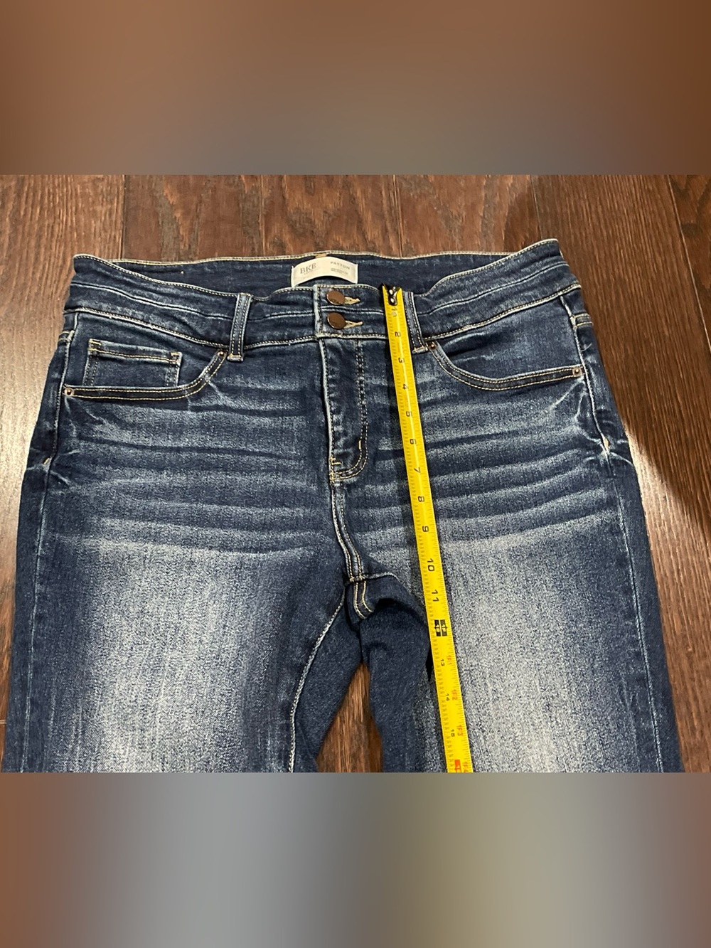 BKE Payton Mid-rise universal fit Bootcut Capri Jeans Women size 32x24 - Picture 2 of 8